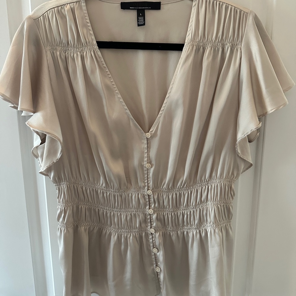 Elegant Cream Women's Top